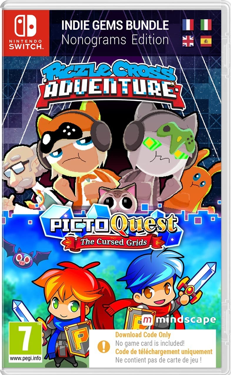 Piczle Cross Adventure & PictoQuest: The Cursed Grids (Double Pack) (Code in a Box) /Switch