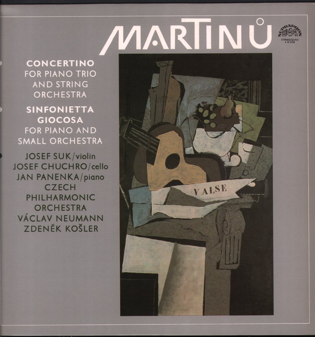 Martinu - Concertino For Piano Trio and String Orchestra / Sinfonietta Giocosa For Piano and Small Orchestra