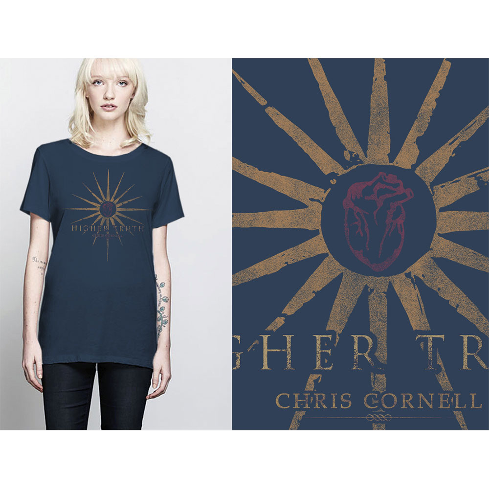 Chris Cornell Ladies T-Shirt: Higher Truth (Large)