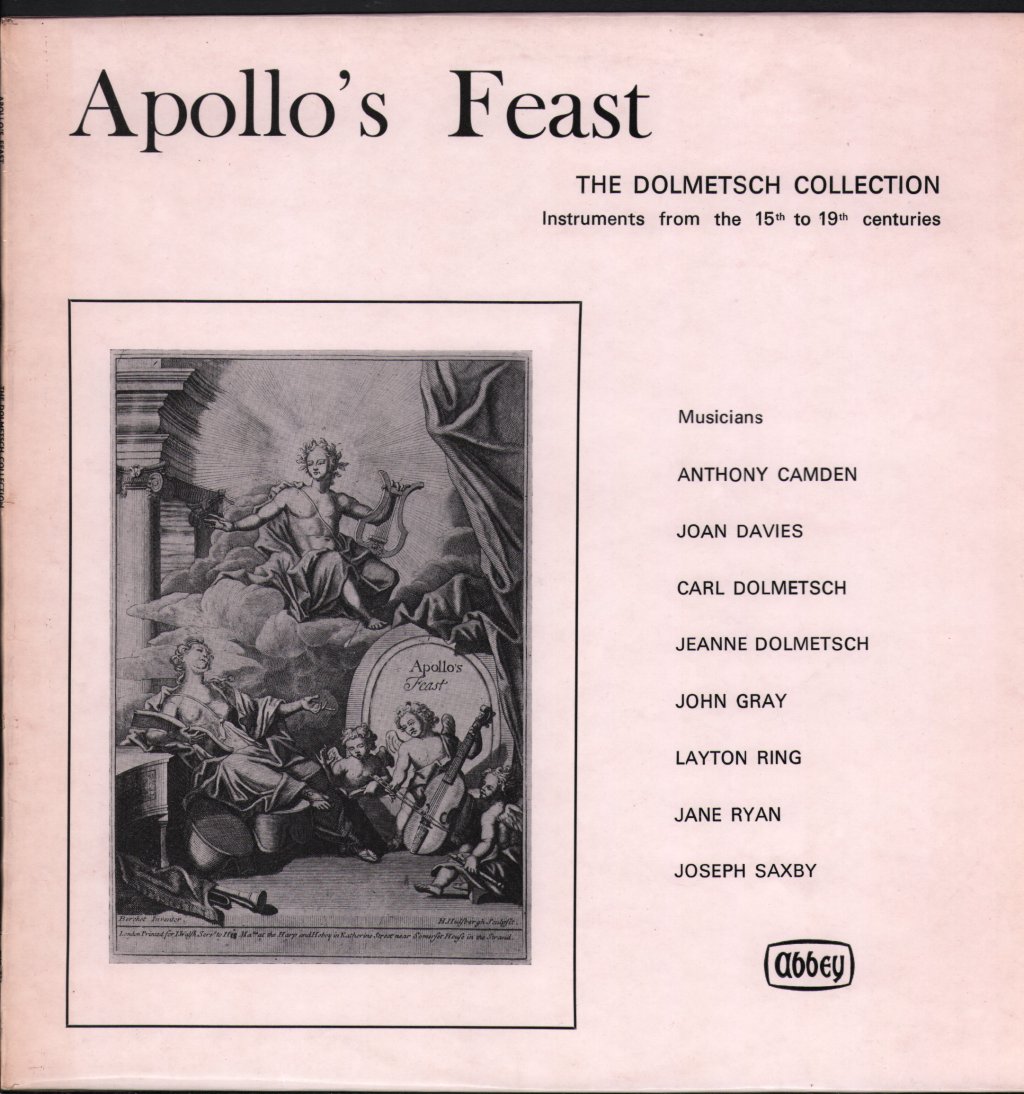 Apollo's Feast - the Dolmetsch Collection - Instruments From the 15th To 19th Centuries