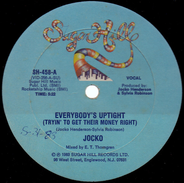 Jocko - Everybody's Uptight (Tryin' To Get Their Money Right) - Used Vin image 1