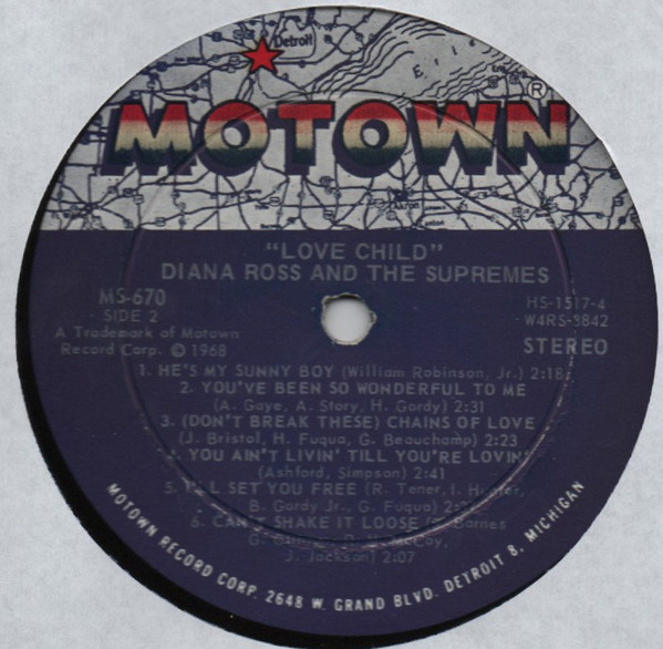 Diana Ross - Love Child - Used Vinyl Record image 1