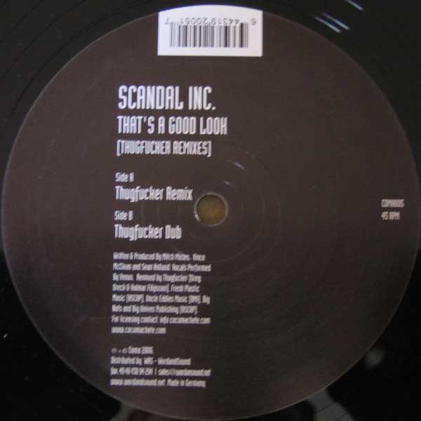 Scandal Inc. - That's A Good Look (Thugfucker Remixes) - Vinyl Record image 1
