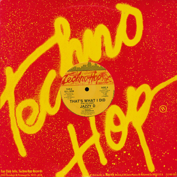 Jazzy D - That's What I Did (For You Baby) - Used Vinyl Record 12" image 1