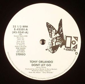 Tony Orlando - Don't Let Go / I'll Tell You - Vinyl Record 12" image 1