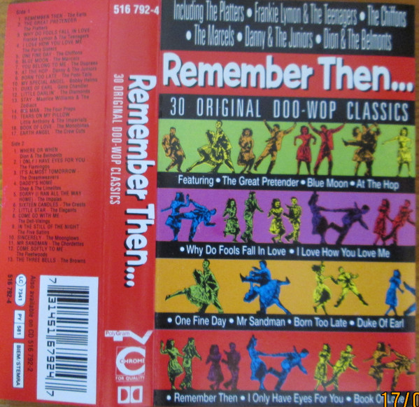 Various - Remember Then...30 Original Doo-Wop Classics - Used Cassett image 1