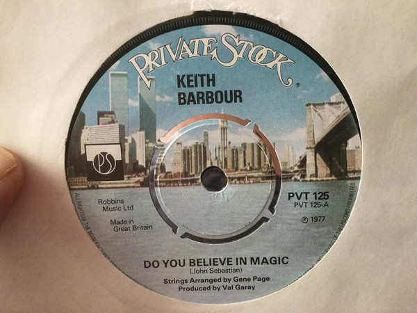 Keith Barbour - Do You Believe In Magic - Used Vinyl Record 7" image 1