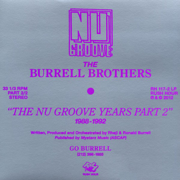 Burrell - Nu Groove Years Part 2 1988-1992 - Used Vinyl Record image 1