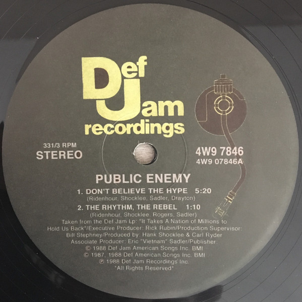 Public Enemy - Don't Believe The Hype / Prophets Of Rage - Vinyl Reco image 1