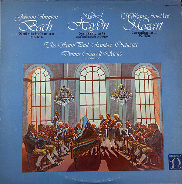 Johann Christian Bach/Sinfonia In G Minor Op. No. 6; Michael Haydn/Symphony In G With Introduction By Mozart; Wolfgang Amadeus Mozart/Cassation In D K. 62a