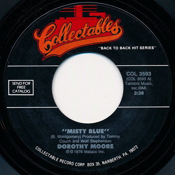 Dorothy Moore - Misty Blue / My Tu Tu - Used Vinyl Record 7" image 1