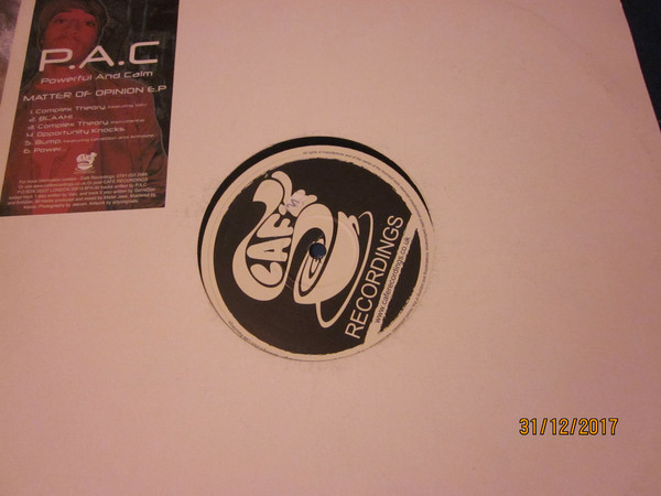 P.A.C - Matter Of Opinion E.P. - Used Vinyl Record 12" image 1