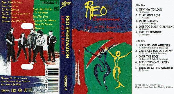 REO Speedwagon - Life As We Know It - Used Cassette image 1