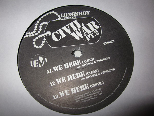 Longshot - We Here / Powerful Gun (Remix) - Vinyl Record 12" image 1