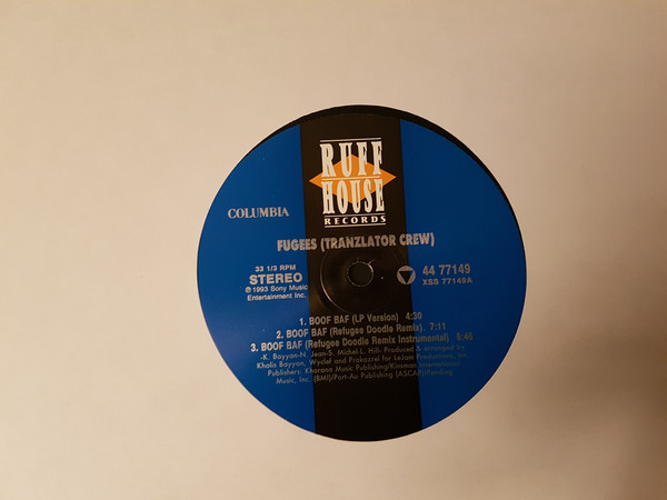 Fugees - Boof Baf - Used Vinyl Record 12" image 1