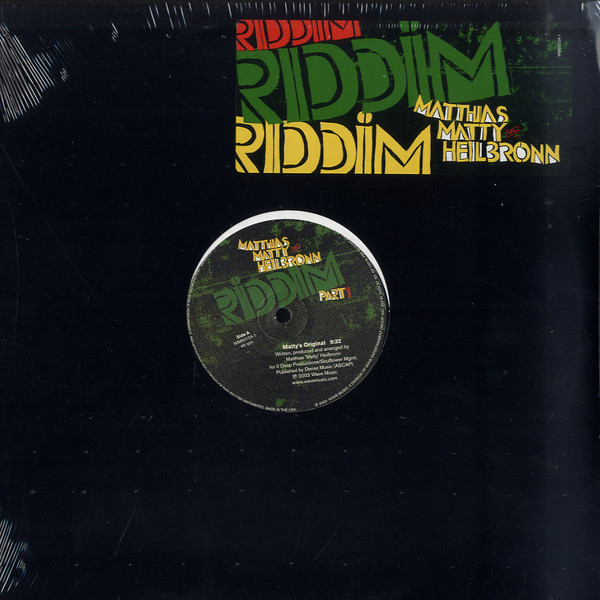 Matthias Heilbronn - Riddim Part 1 - Vinyl Record 12" image 1