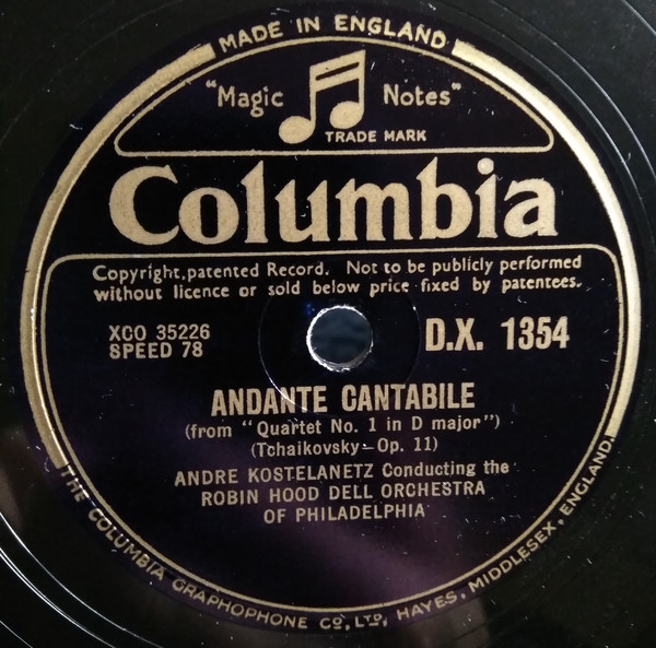 Andante Cantabile / Barcarolle