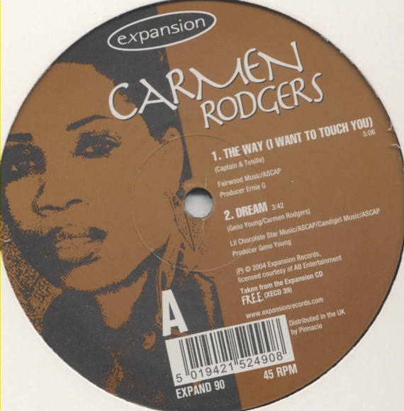 Carmen Rodgers - Free - Album Sampler - Vinyl Record 12" image 1