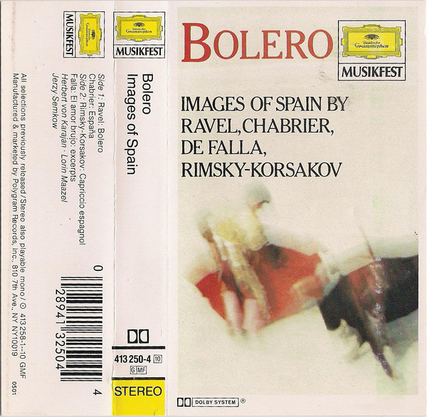 Various - Bolero, Images Of Spain - Used Cassette image 1