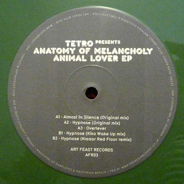 Tetro - Animal Lover EP - Vinyl Record 12" image 1