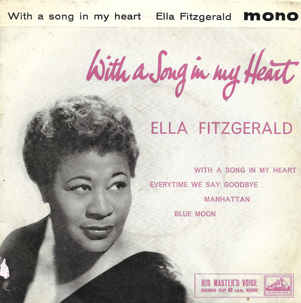 Ella Fitzgerald - With A Song In My Heart - Used Vinyl Record 7" image 1
