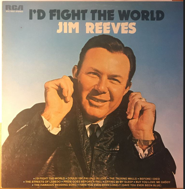 Jim Reeves - I'd Fight The World - Used Vinyl Record image 1