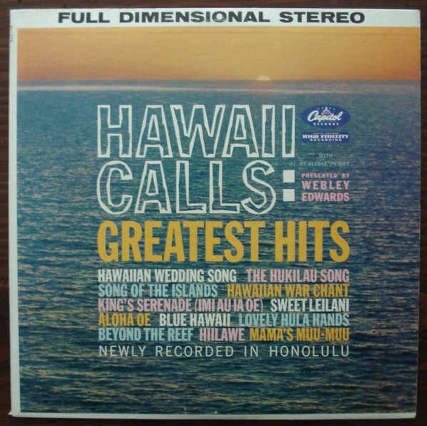 Webley Edwards - Hawaii Calls: Greatest Hits - Used Vinyl Record image 1
