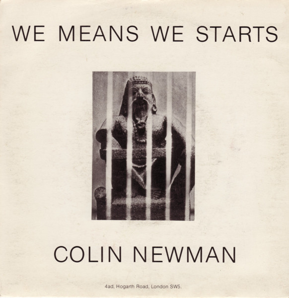 Colin Newman - We Means We Starts / Not To - Used Vinyl Record 7" image 1