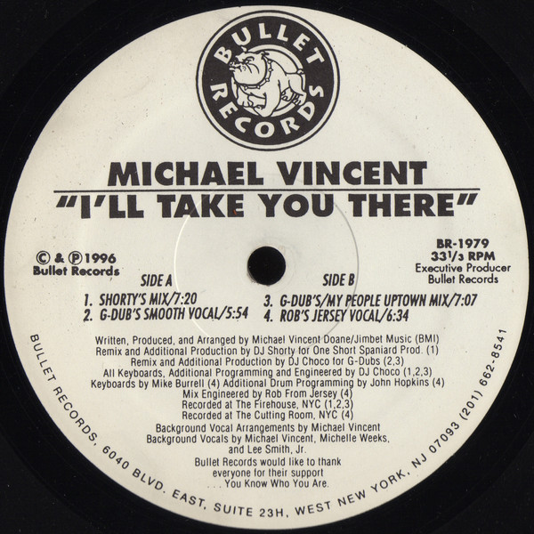 Michael Vincent - I'll Take You There - Used Vinyl Record 12" image 1