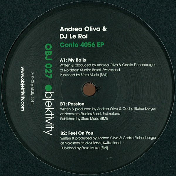 Andrea Oliva - Conto 4056 EP - Vinyl Record 12" image 1
