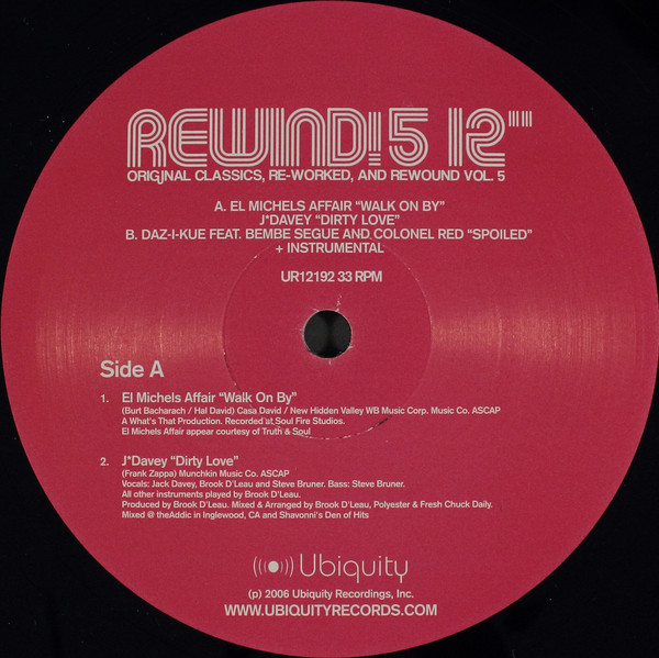Various - Rewind! 5 12" - Vinyl Record 12" image 1