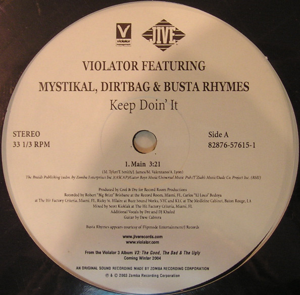 Violator - Keep Doin' It - Used Vinyl Record 12" image 1