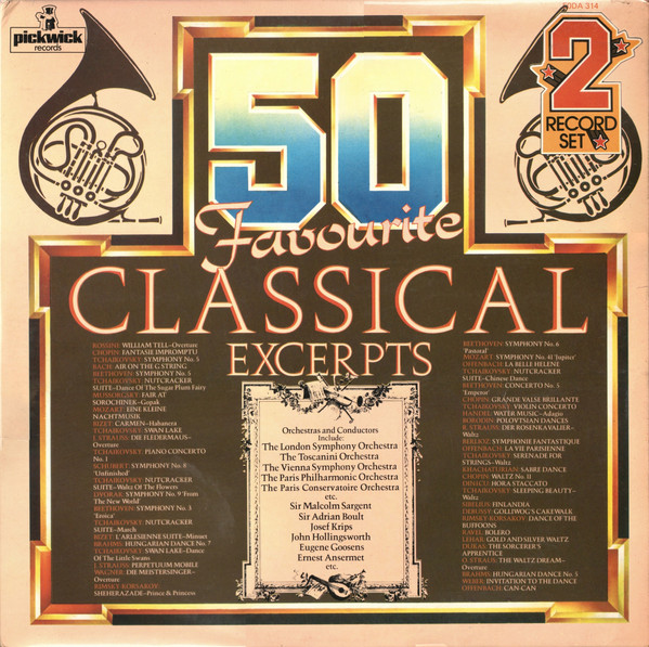 Various - 50 Favourite Classical Excerpts - Used Vinyl Record image 1