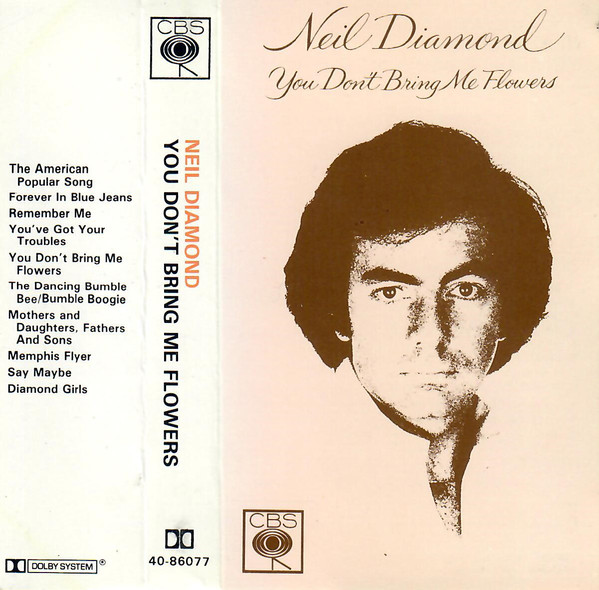 Neil Diamond - You Don't Bring Me Flowers - Used Cassette image 1