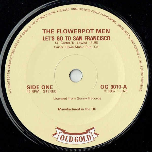 Flower Pot Men - Let's Go To San Francisco / Sweet Baby Jane - Used Vi image 1