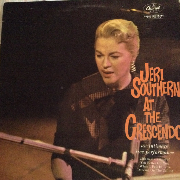 Jeri Southern - At The Crescendo - Used Vinyl Record image 1