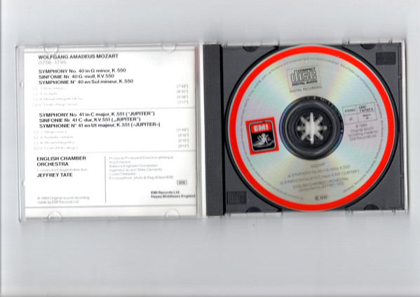 Wolfgang Amadeus Moz - Symphonies Nos. 40 & 41 (Jupiter) - Used CD image 1