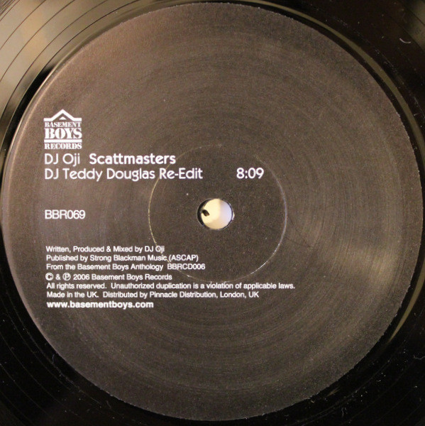 DJ Oji - Scattmasters / The Caribou - Used Vinyl Record 12" image 1