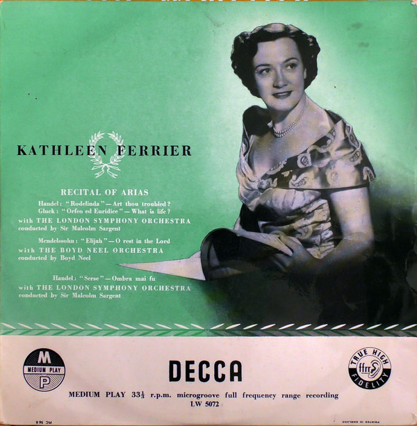 Kathleen Ferrier - Recital Of Arias - Used Vinyl Record image 1