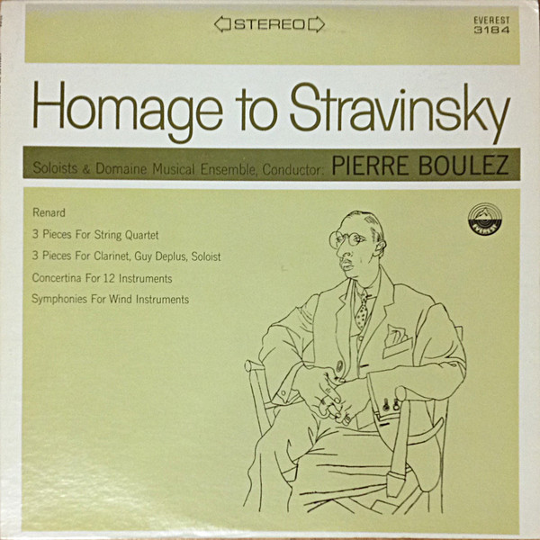 Igor Stravinsky - Homage To Stravinsky - Used Vinyl Record image 1