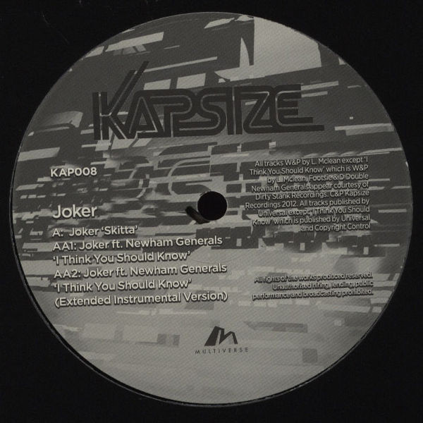 Joker - Skitta / I Think You Should Know - Vinyl Record 12" image 1