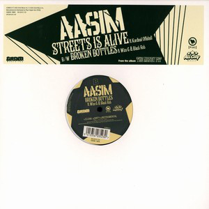 Aasim - Streets Is Alive/ Broken Bottles - Used Vinyl Record 12" image 1