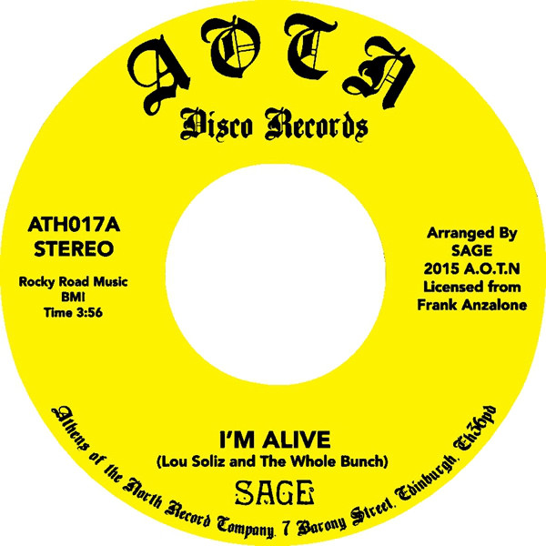 Sage - I'm Alive / Song For Yvonne - Vinyl Record 7" image 1