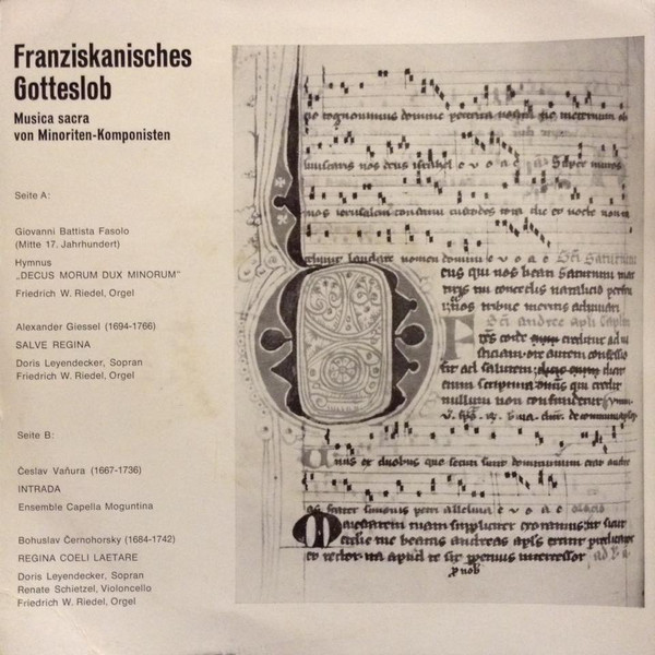 Franziskanisches Gotteslob - Musica Sacra Von Minoriten-Komponisten