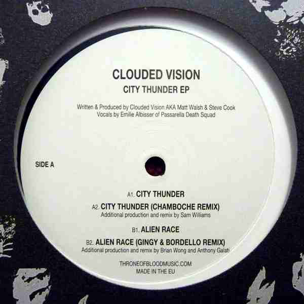 Clouded Vision - City Thunder EP - Vinyl Record 12" image 1
