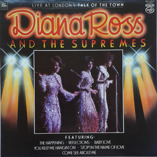Supremes - Live At London's Talk Of The Town - Used Vinyl Record image 1