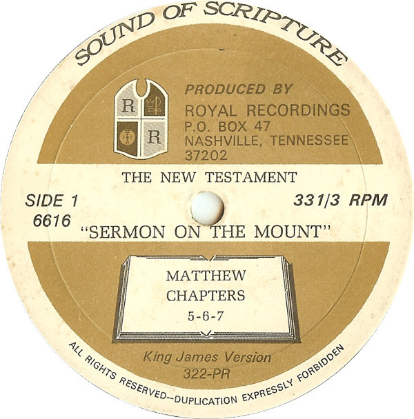 Sermon On The Mount (Matthew Chapters 5-6-7)