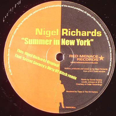 Nigel Richards - Summer In New York - Used Vinyl Record 12" image 1