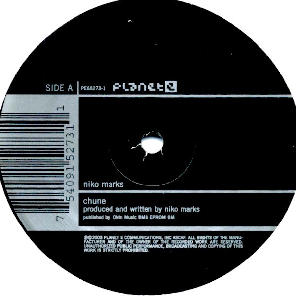 Niko Marks - Chune / Truly Something - Used Vinyl Record 12" image 1