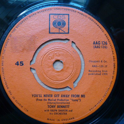 Tony Bennett - You'll Never Get Away From Me / Marry Young - Used Vin image 1
